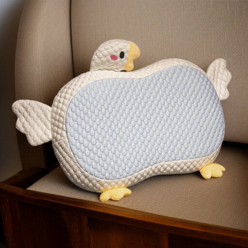  Cute DouDou Cat Belly Memory Foam Pillow, Ideal for Girls in Summer