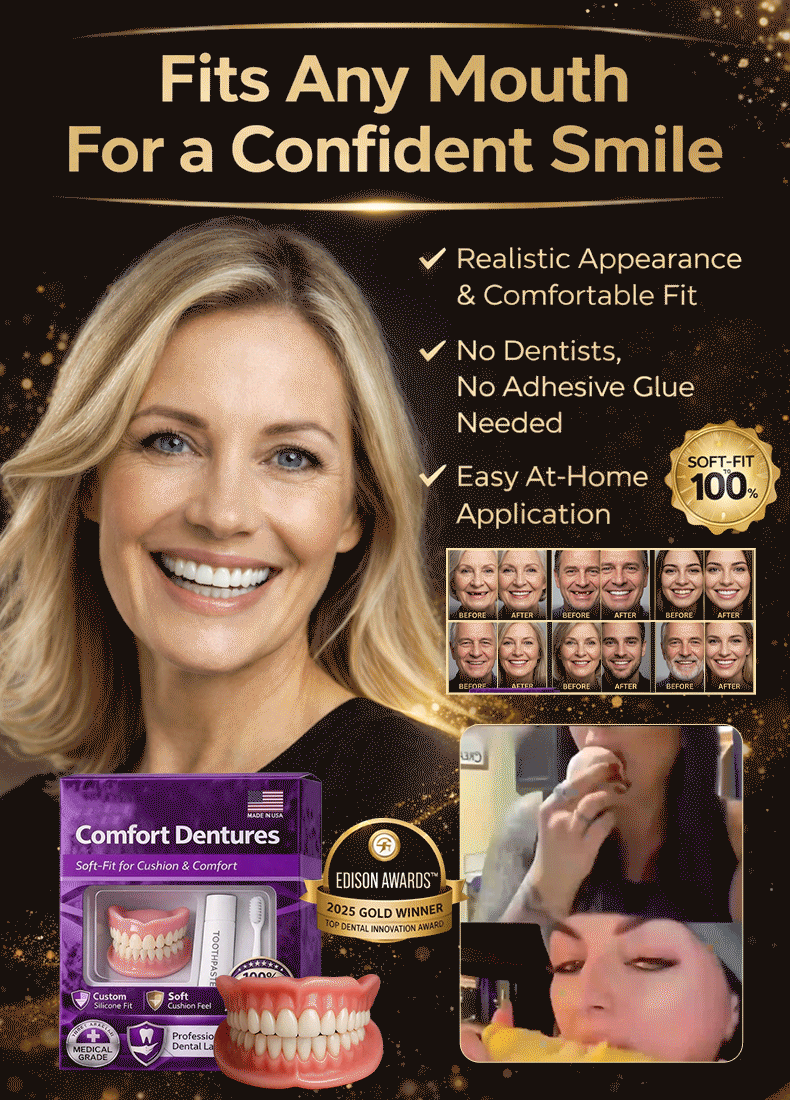 【Save $5,000 NOT Going to Dentists】Smart Silicone Teeth | Patented University Tech