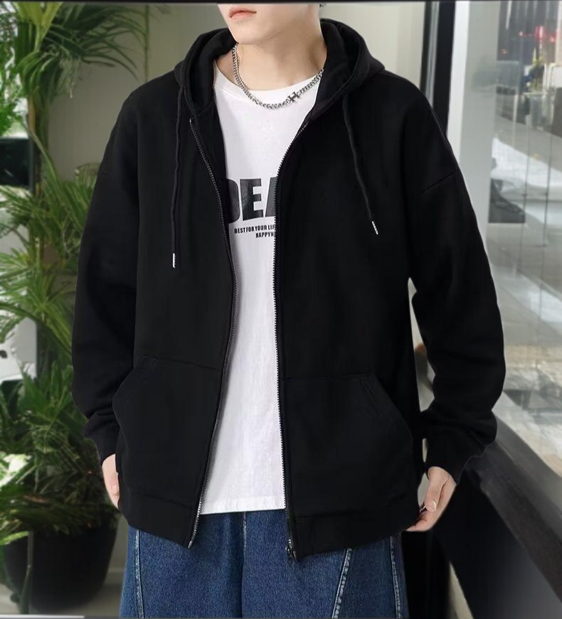 커플룩 맨투맨 재킷 이미지