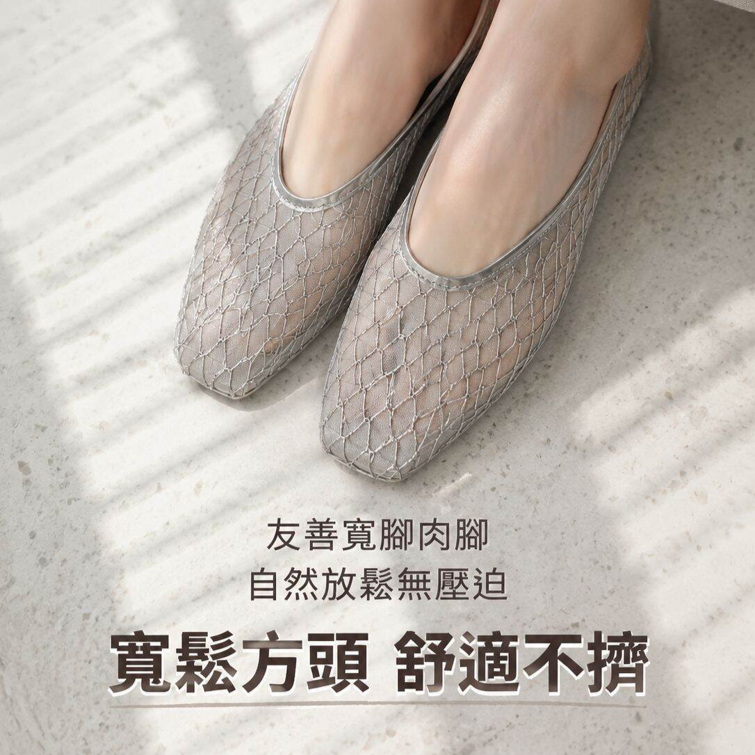 夏季大尺碼女式時尚透氣平底編織半拖鞋