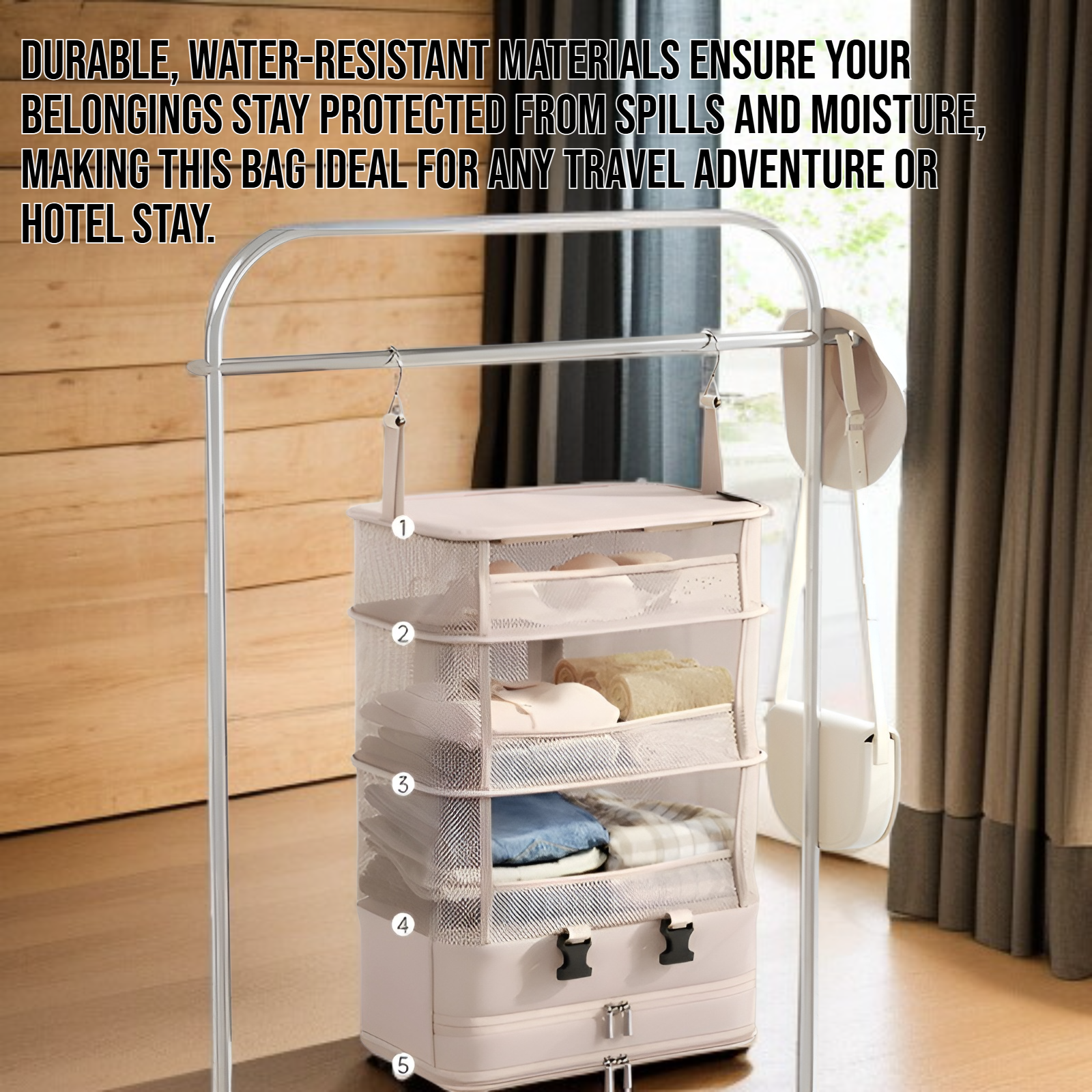 Hanging travel storage bag