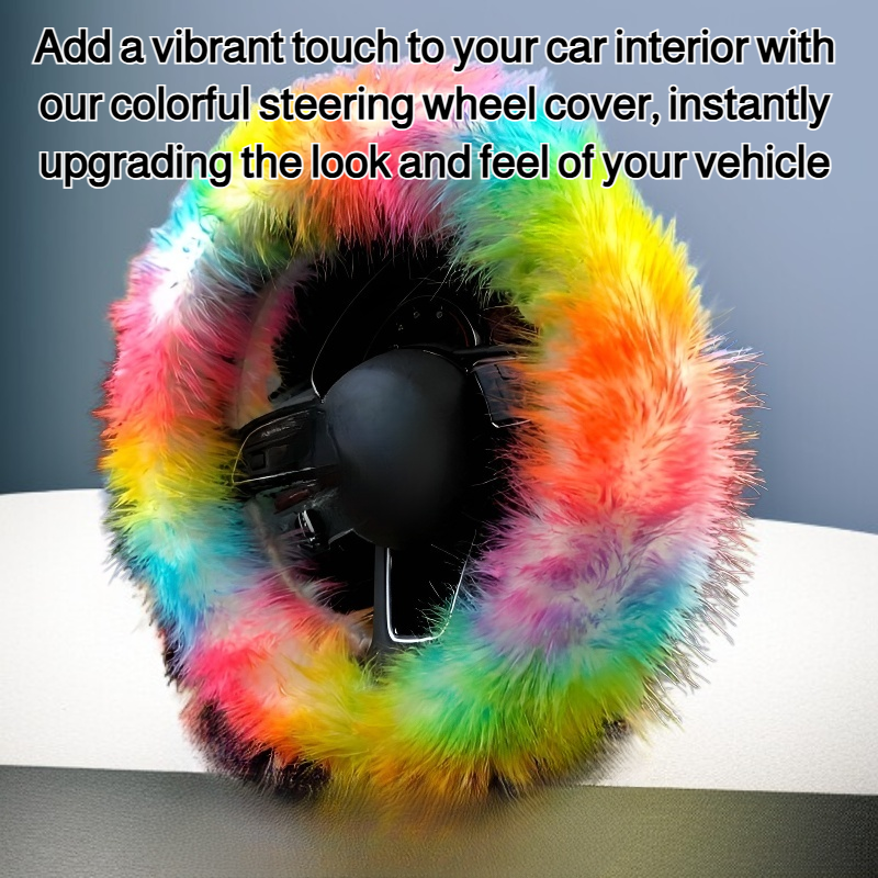 Colorful steering wheel cover