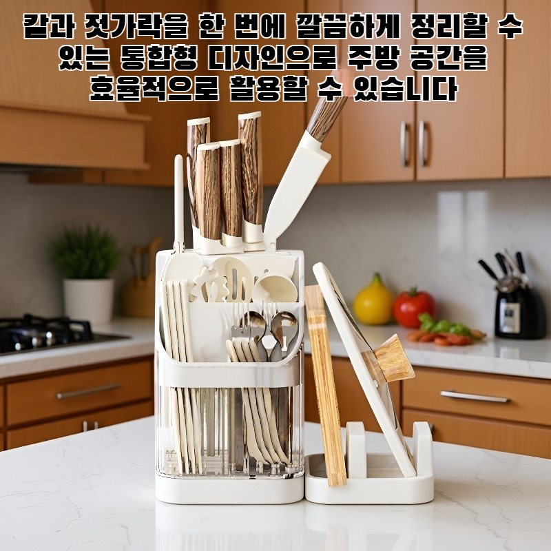 통합형 칼과 젓가락 보관대