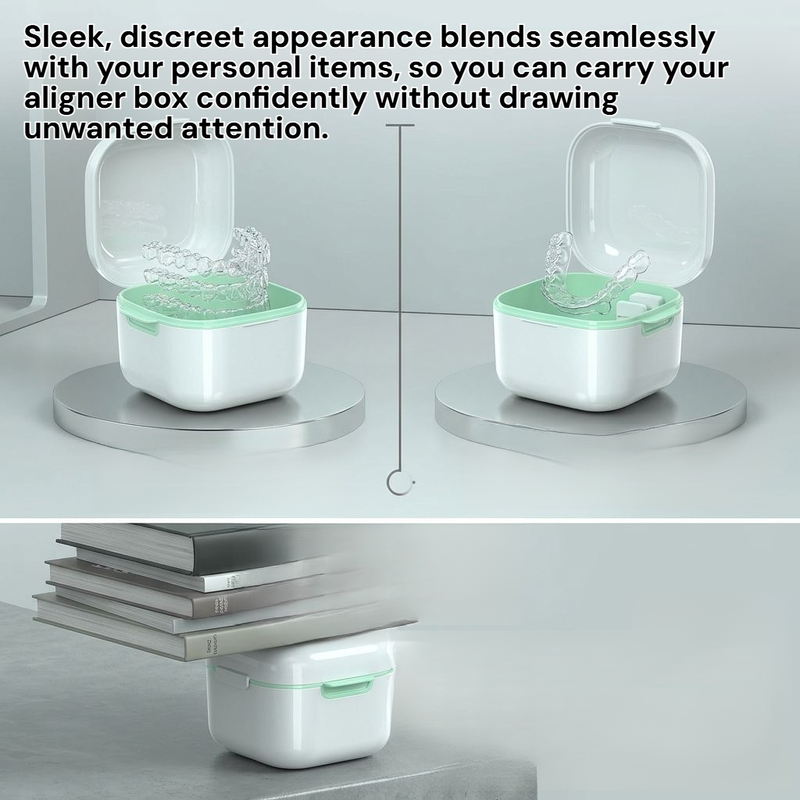 Travel Aligner Case Portable Retainer Storage Box Orthodontic Container