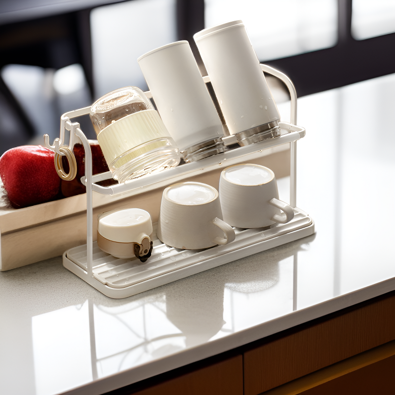 رف تخزين الأكواب