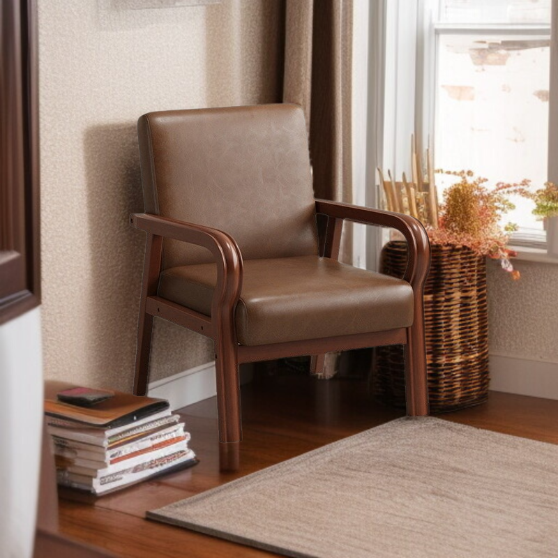 Mini-Einzelsofa für Wohnzimmer, Schlafzimmer und Mietwohnung, einfaches kleines Sofa