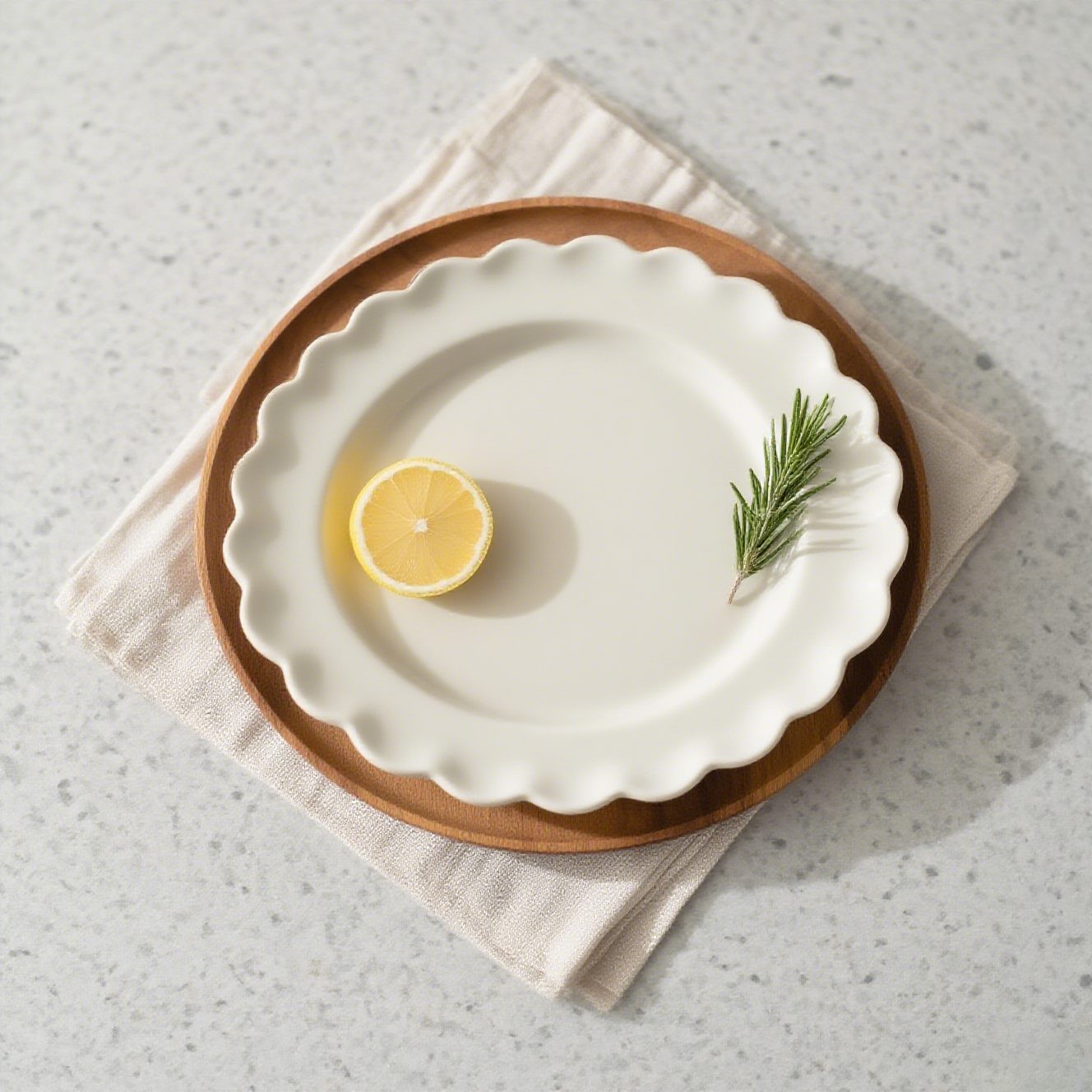 Platos creativos de cerámica esmaltada (12 piezas)