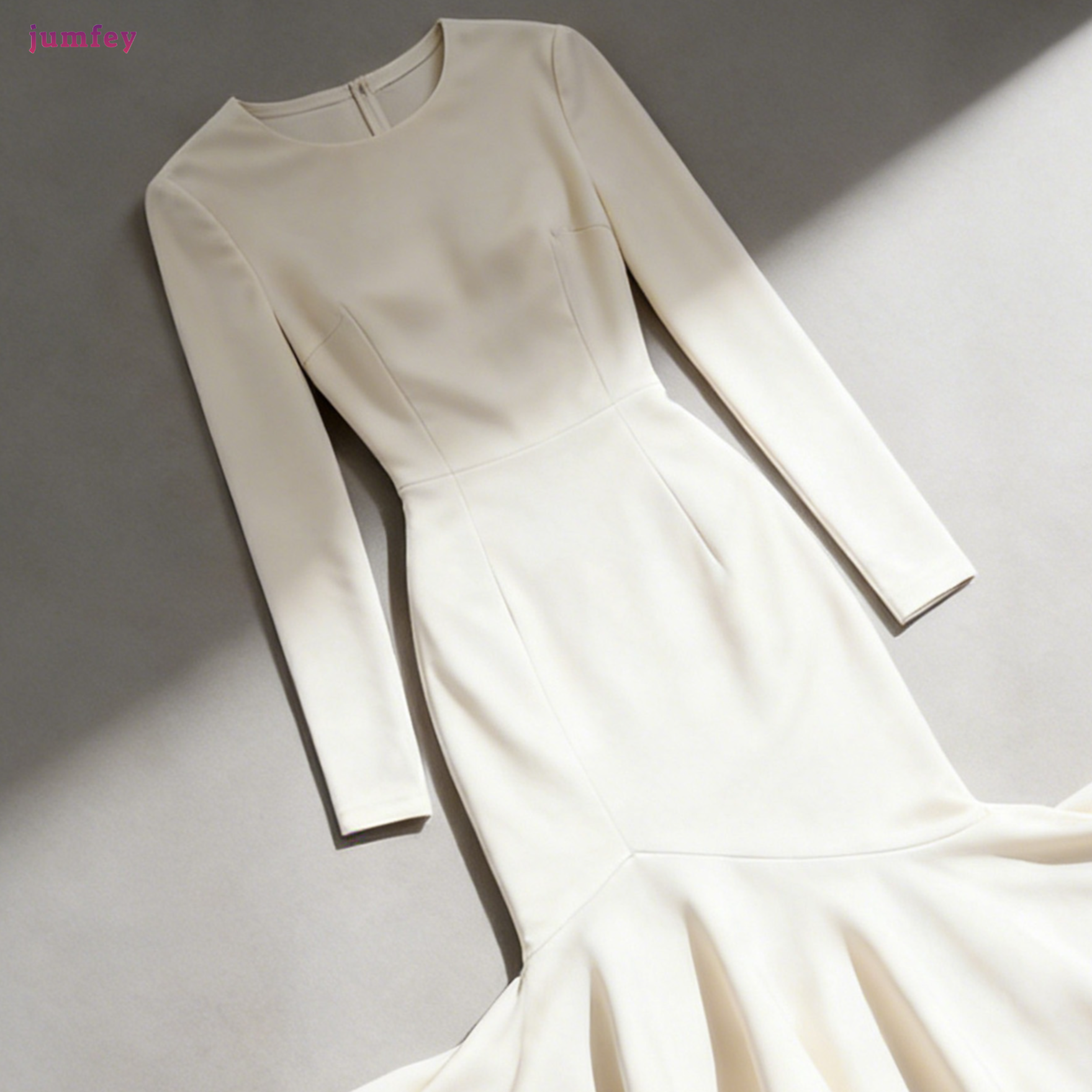 긴팔 피시테일 드레스