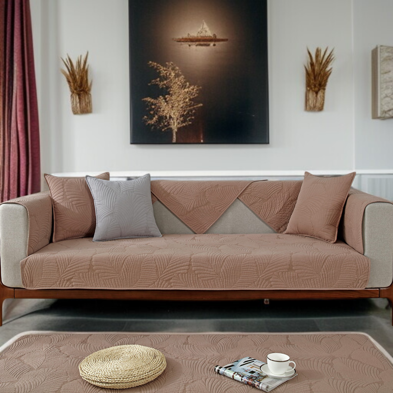 소파 쿠션 패브릭 미끄럼 방지 방석 원목 소파 커버 타월 누빔 소파 쿠션 패브릭 방석