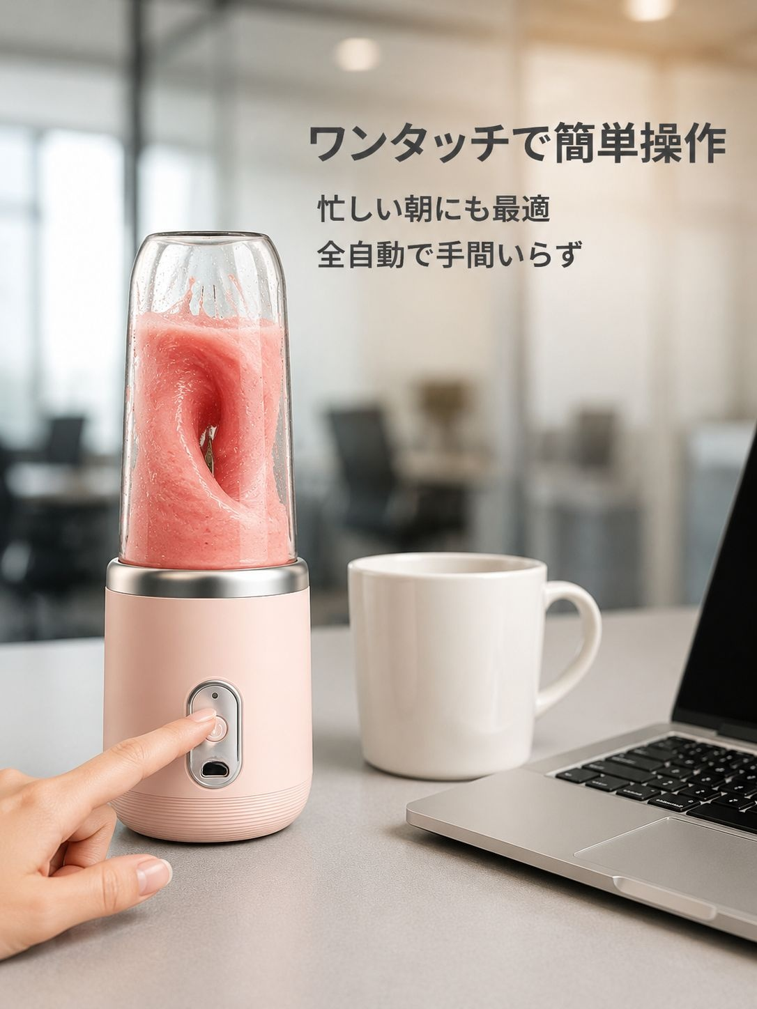 携帯用ジューサーカップ 充電式ミニ家庭用学生多機能ジューサー