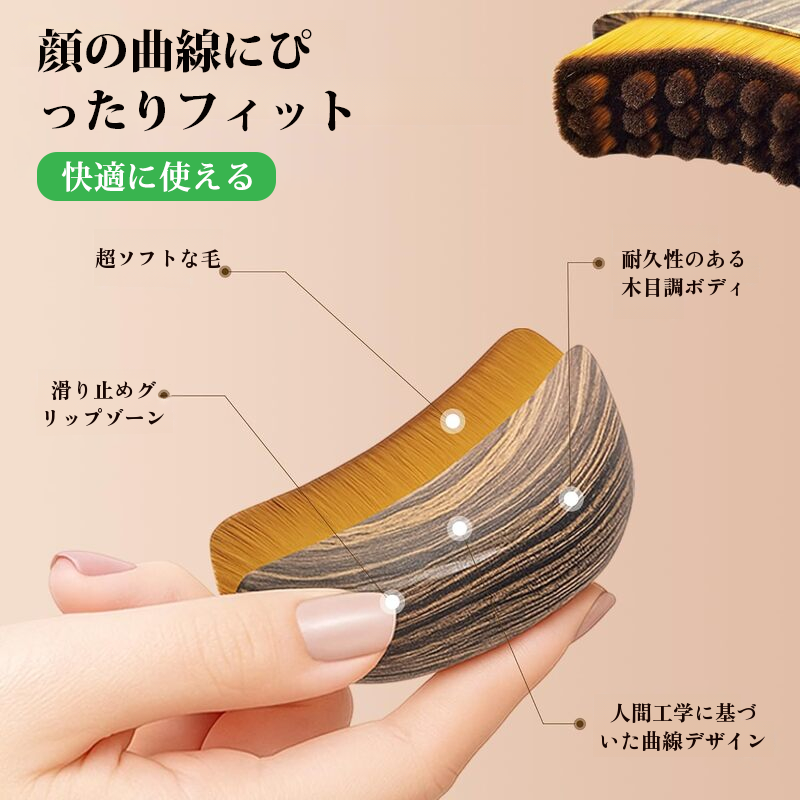 リンパ目と首のケアブラシ顔の輪郭ブラシ