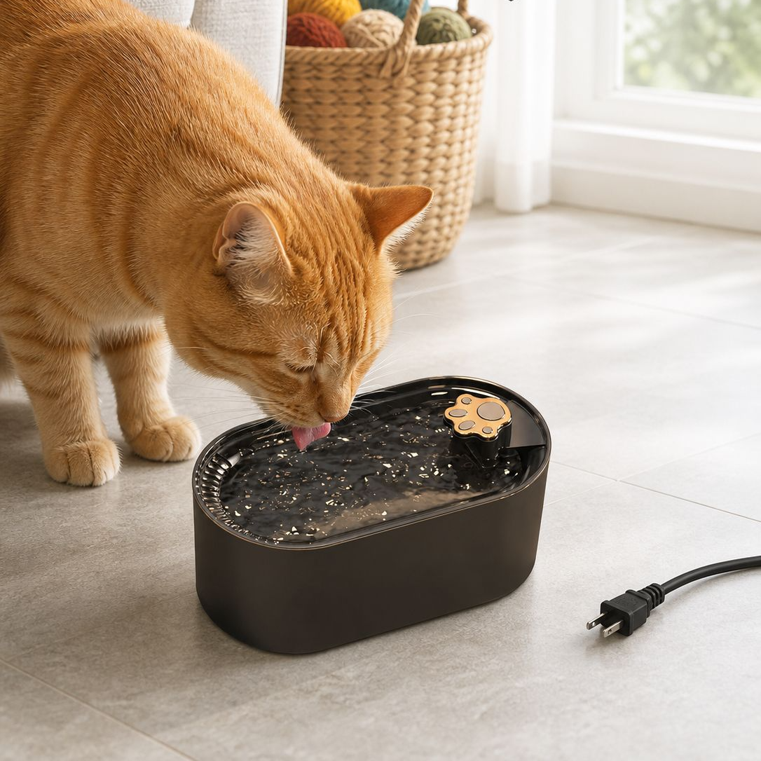 Smart Automatic Cat Water Fountain, Circulating Filter, Silent Pet Water Pump