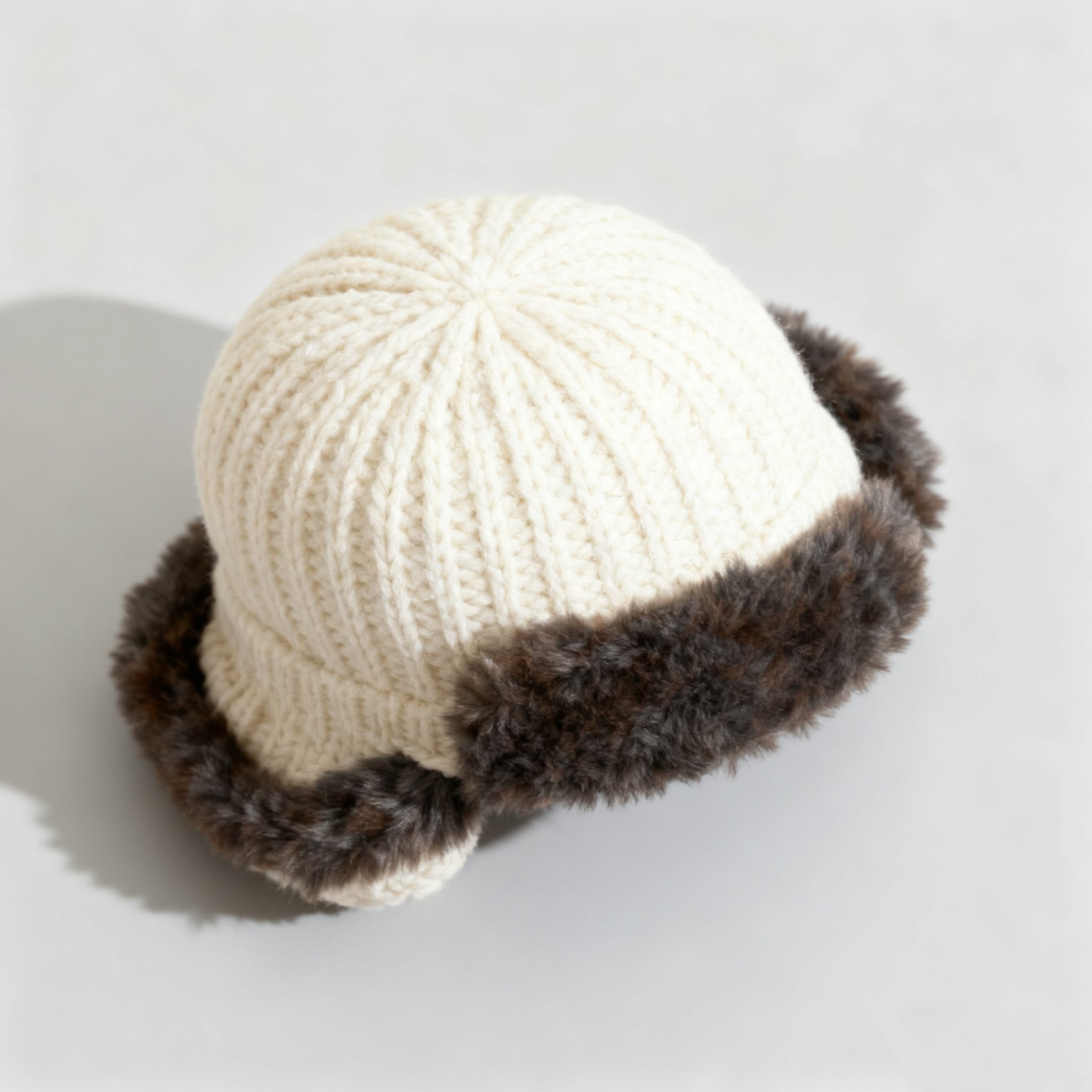 따뜻한 플러시 레이펑 모자 세트 전체 이미지