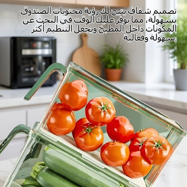 شفافة جديدة لحفظ مربع تخزين المطبخ