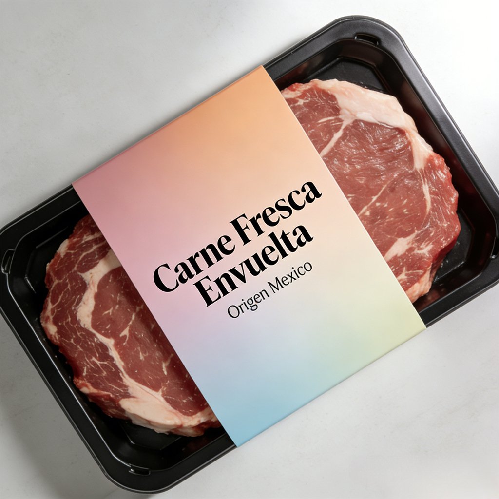 Carne de cerdo seleccionada fresca, paquete de 4 cajas
