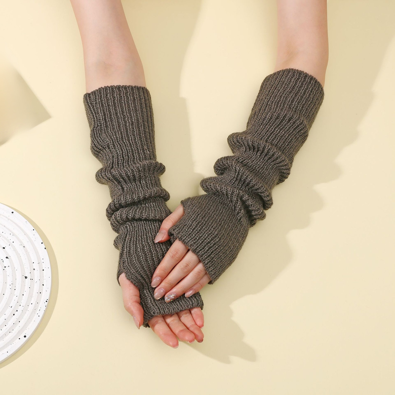 Mangas de punto sin dedos