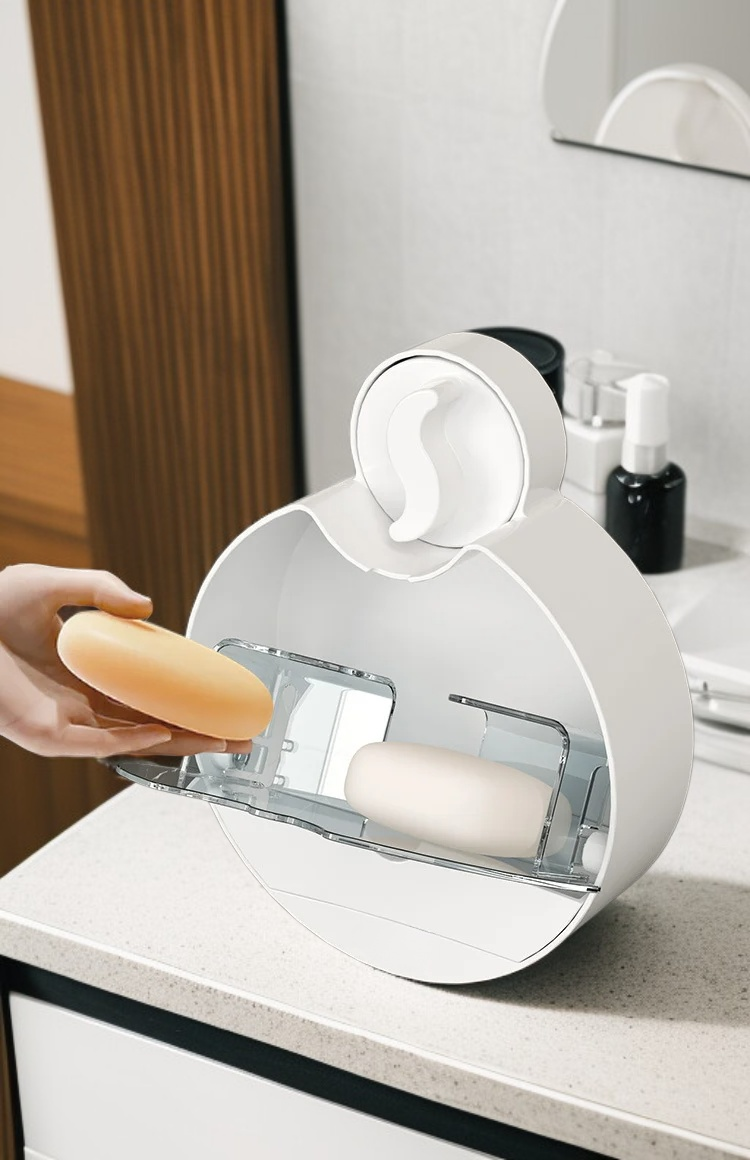 耐用防水免打孔香皂盒細節特寫