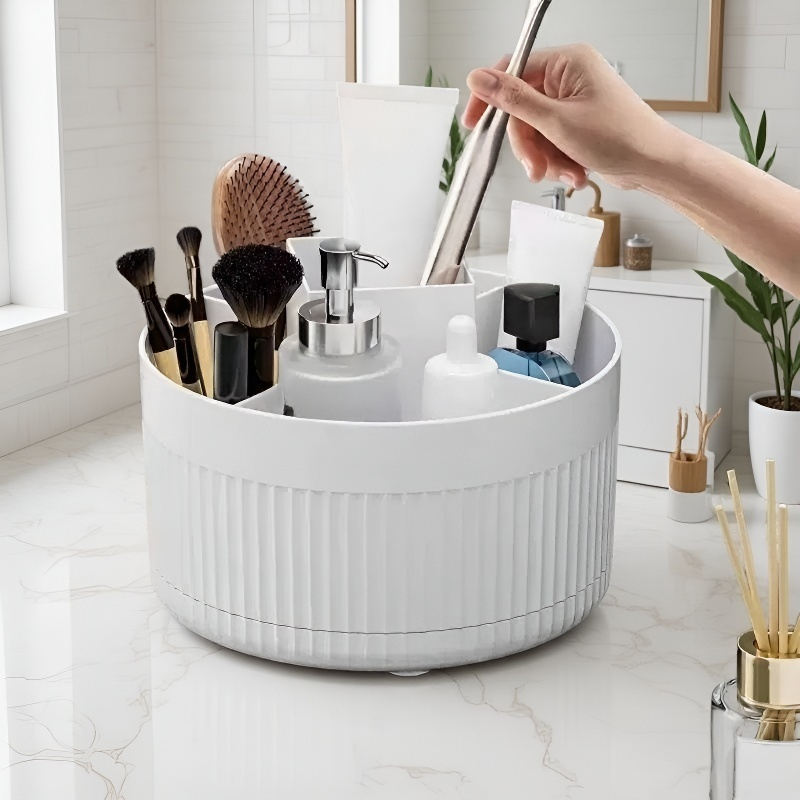 Soporte de almacenamiento giratorio para cosméticos