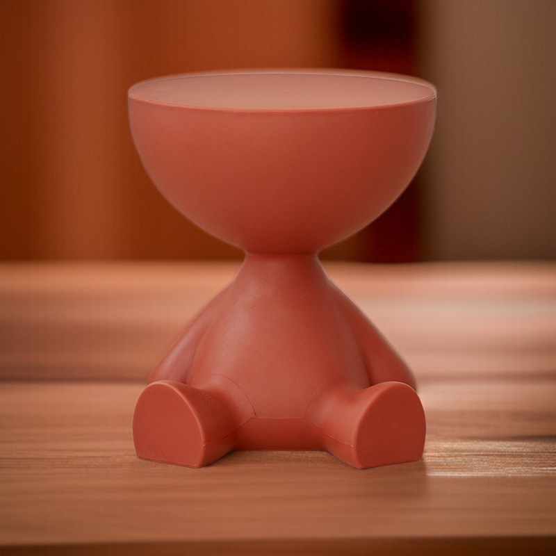 Kreativer Beistelltisch für kleine Wohnungen, mobiler Sofatisch mit Regal für das Schlafzimmer