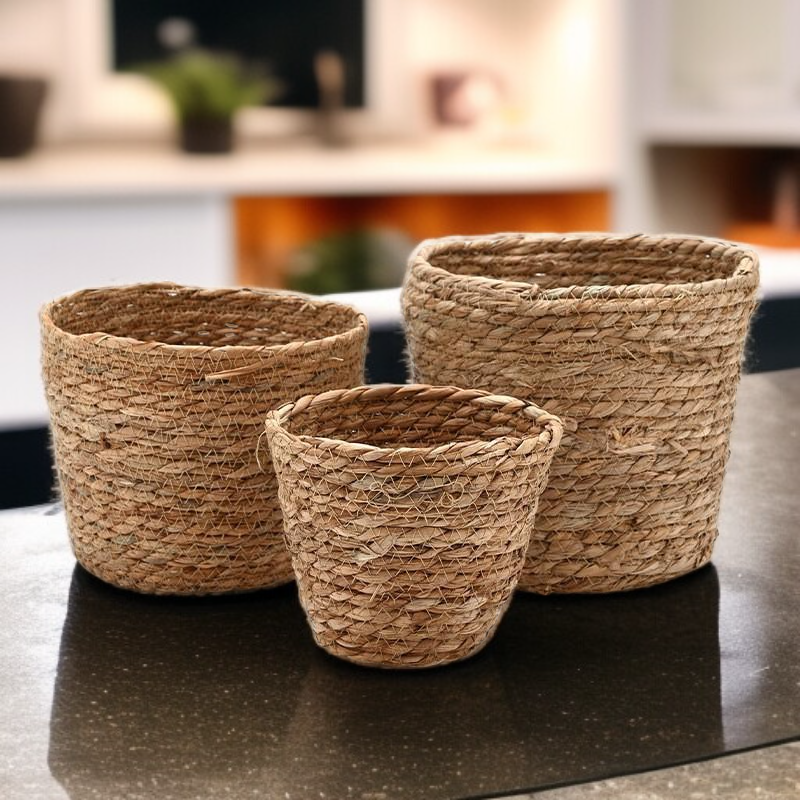 Woven Rattan Hand Basket