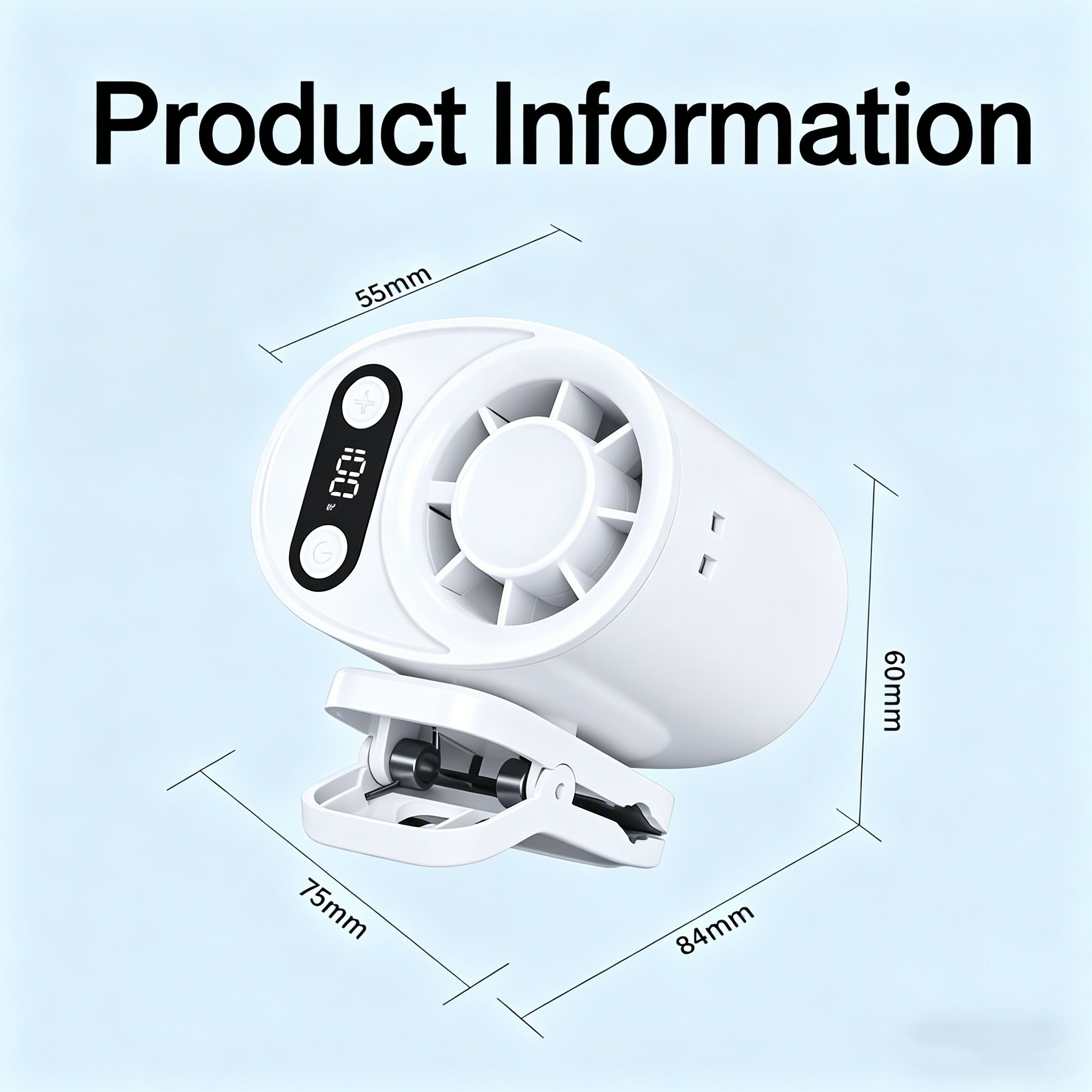 high speed wind speed electric fan Fan Mini Outdoor icy body Charging Hanging Fan Cooling Silent Por