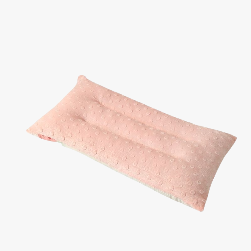Natural Cotton Grooved Baby Pillow, Breathable & Moisture Wicking, Shape A