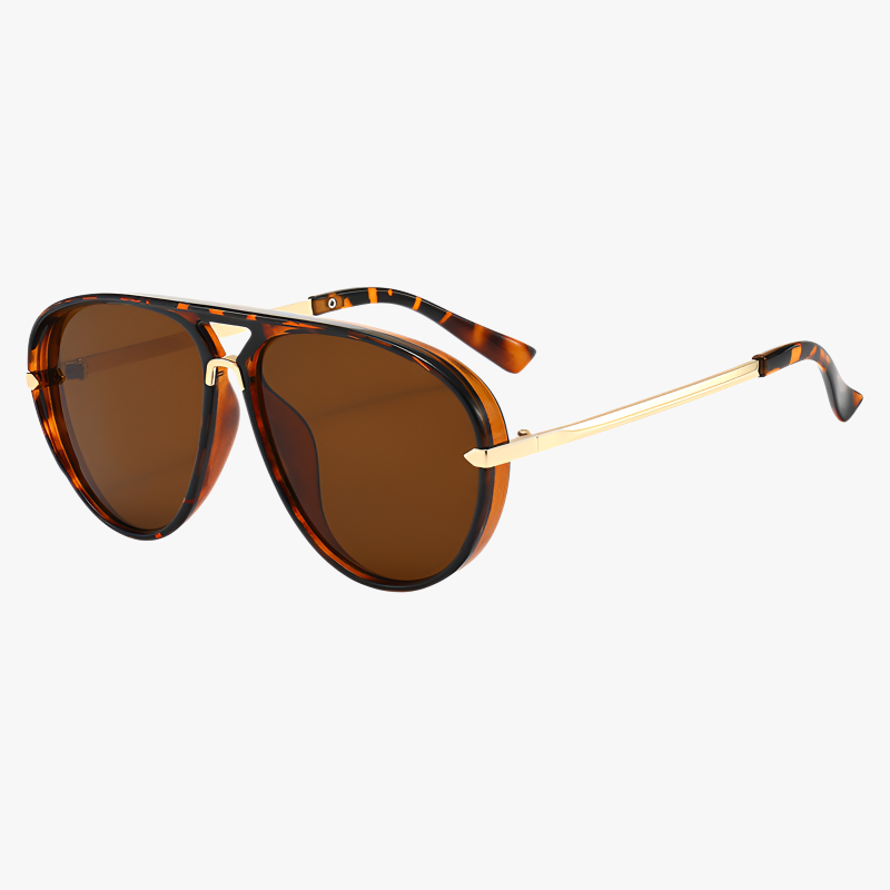Stylish and versatile trendy oversized aviator sunglasses, new style.