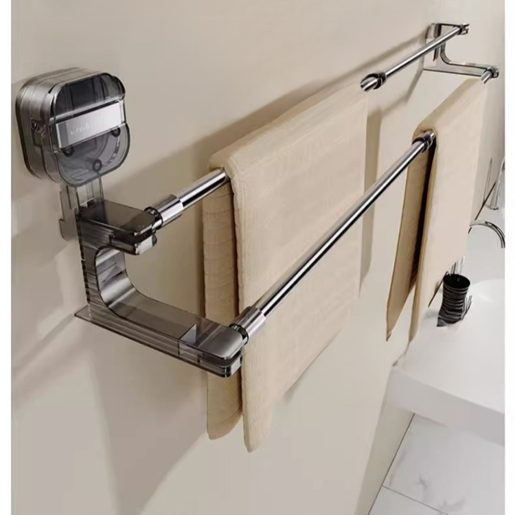 Toallero extensible giratorio con ventosa