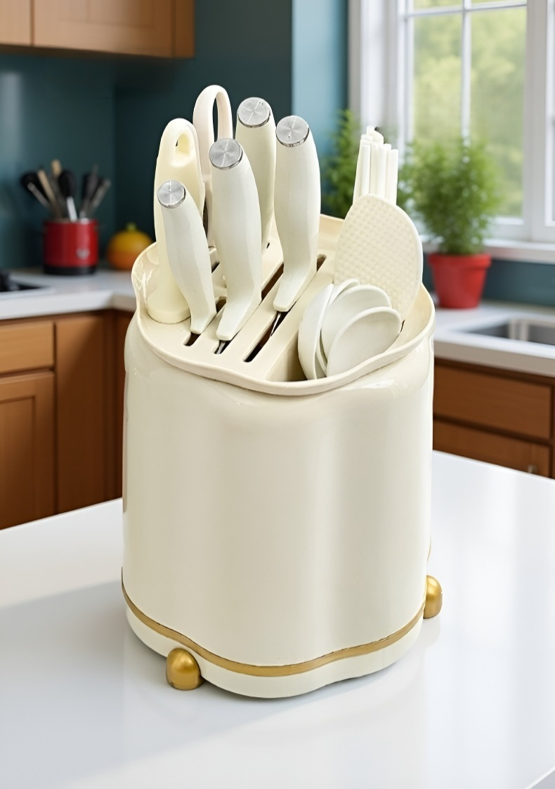 Eleganter Messerhalter passend für moderne Küchen