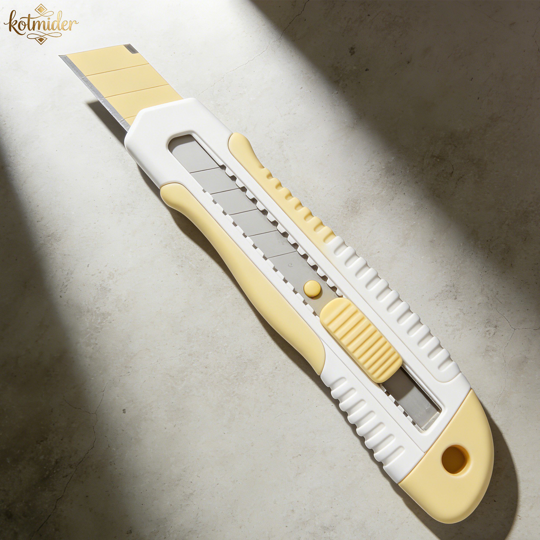 自鎖美工刀防滑握柄細節