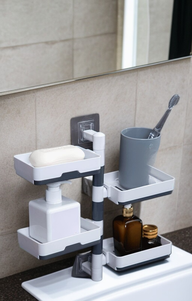 多層壁掛式置物架收納空間展示