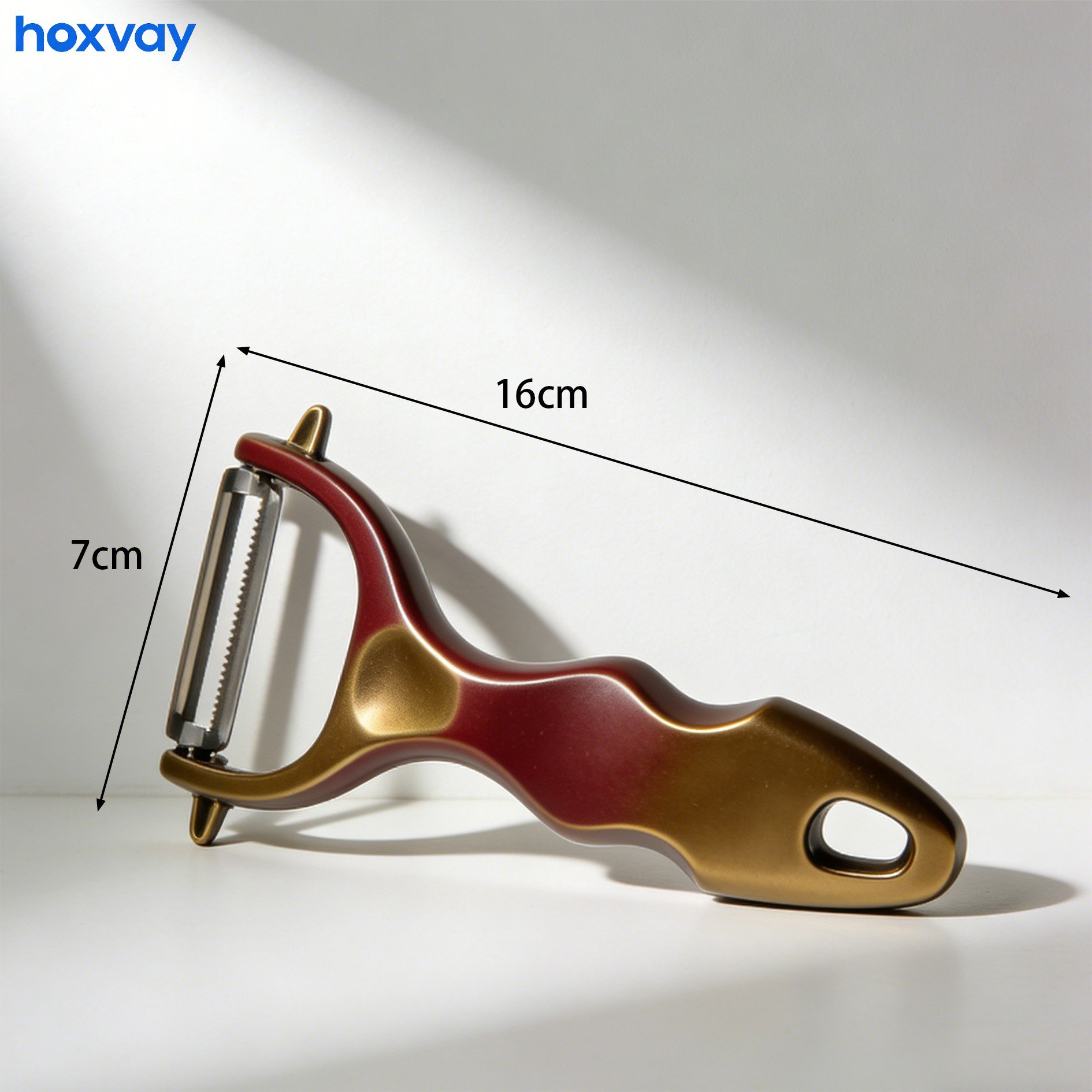 Ergonomic handle of the multi-functional peeler