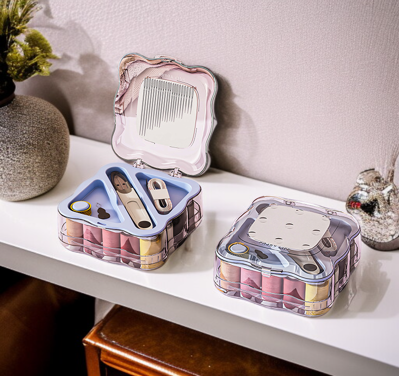 Easy-to-carry double-layer sewing organizer