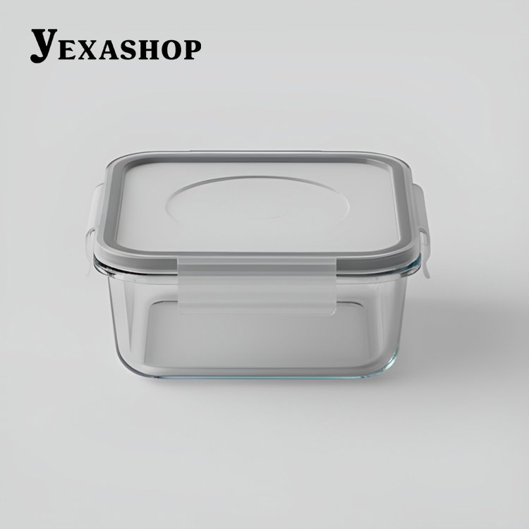 투명 식품 보관 용기 2개