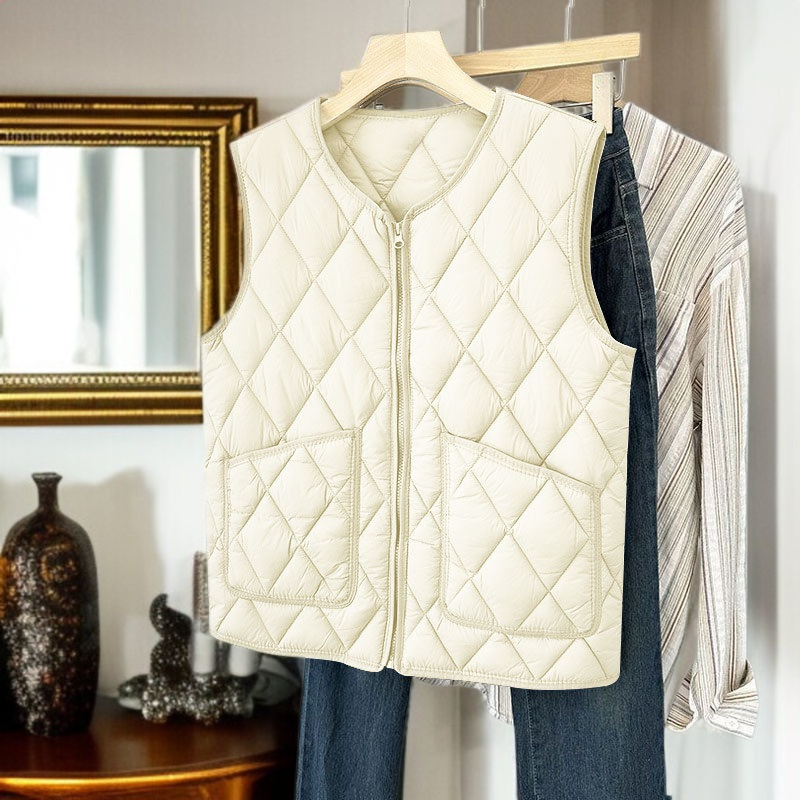 Women's lightweight down cotton vest