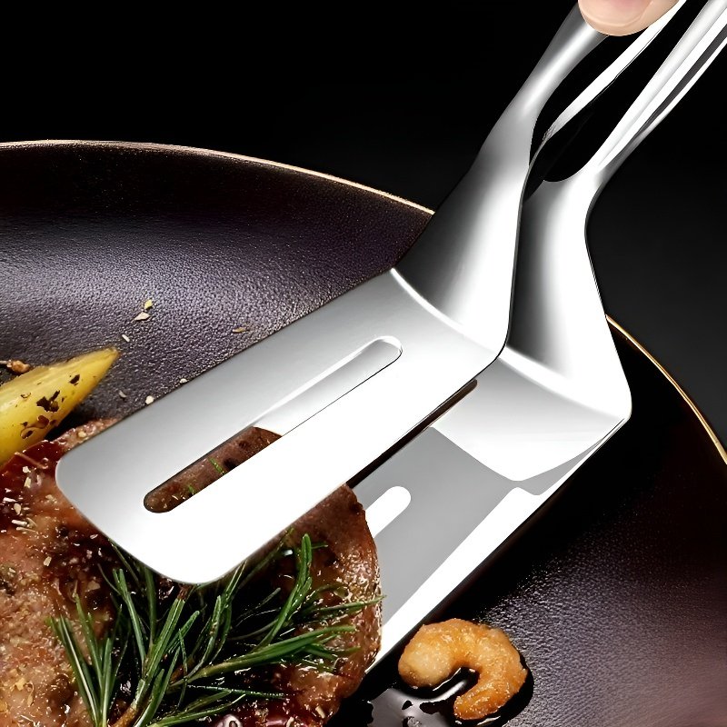 Pinzas de acero inoxidable para voltear pescado