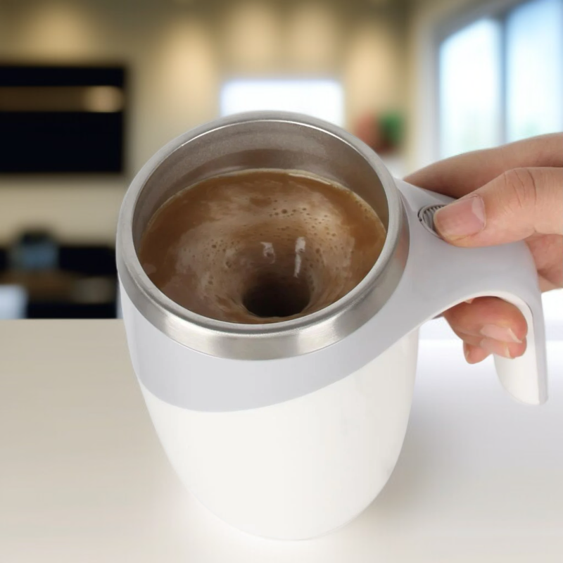 완전 자동 자석 스터링 컵, 전동 우유 커피컵, 스테인리스 게으른 컵