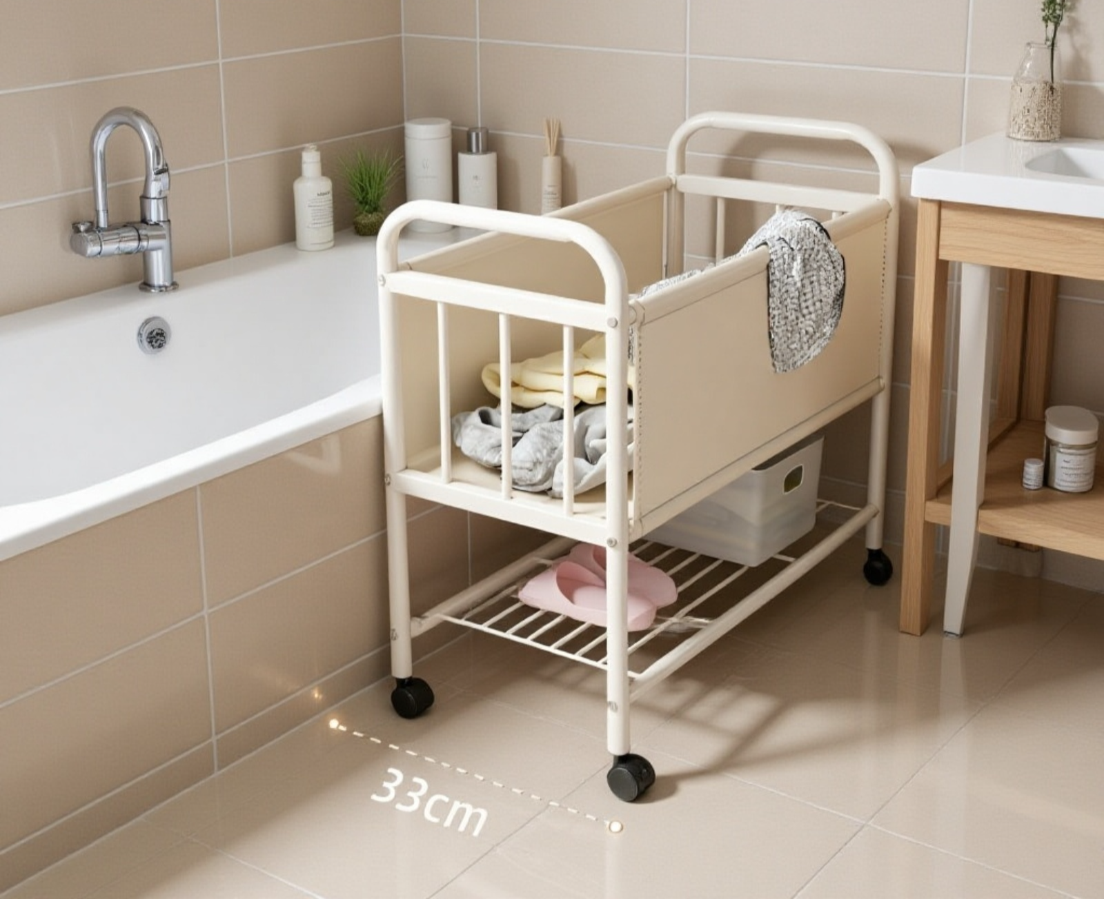 Cesta de ropa doméstica de gran capacidad