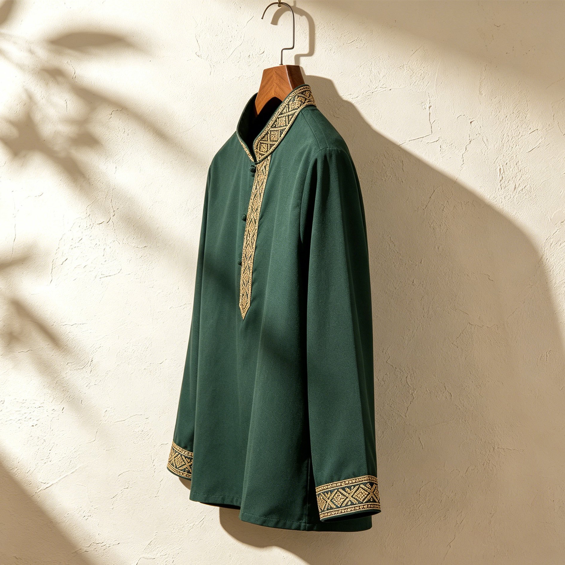 เสื้อยืดแขนยาวผู้ชายแบบลำลอง