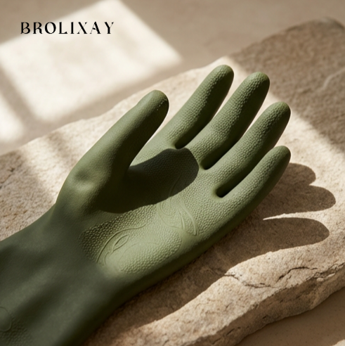 ถุงมือทนน้ำมันป้องกันมือจากสารเคมี