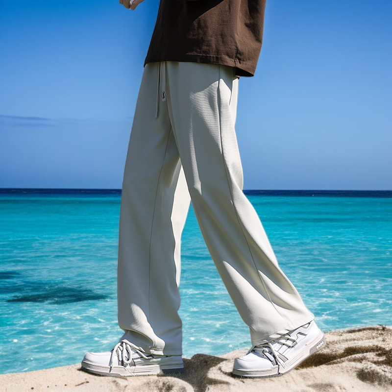 남자 봄가을 와이드 일자 트레이닝 팬츠 일자 팬츠