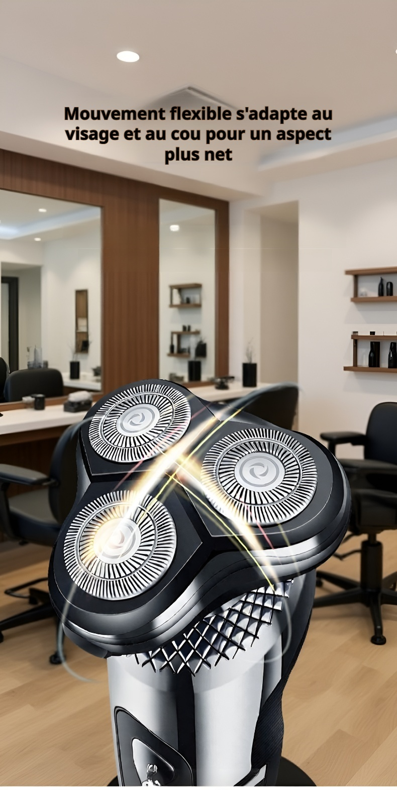 Tête de rasage du rasoir électrique haute performance