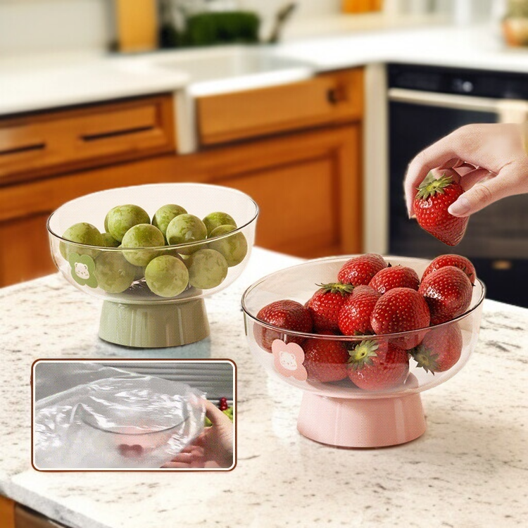 가정용 비주얼 발 높은 과일 접시 물빠짐 과일 화분 거실 과일 간식 수납기