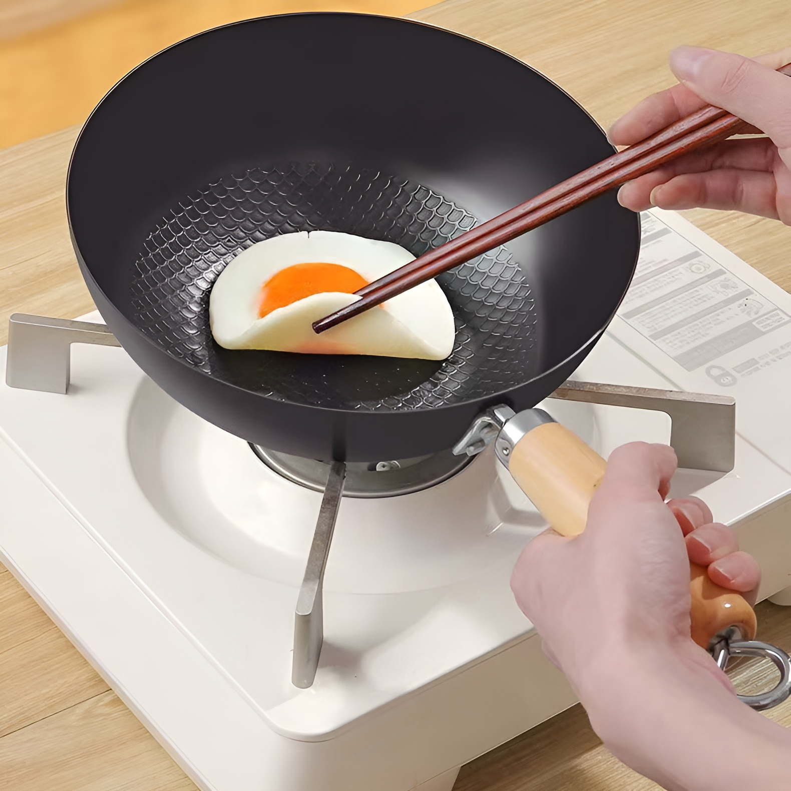 Gusseisen Wok