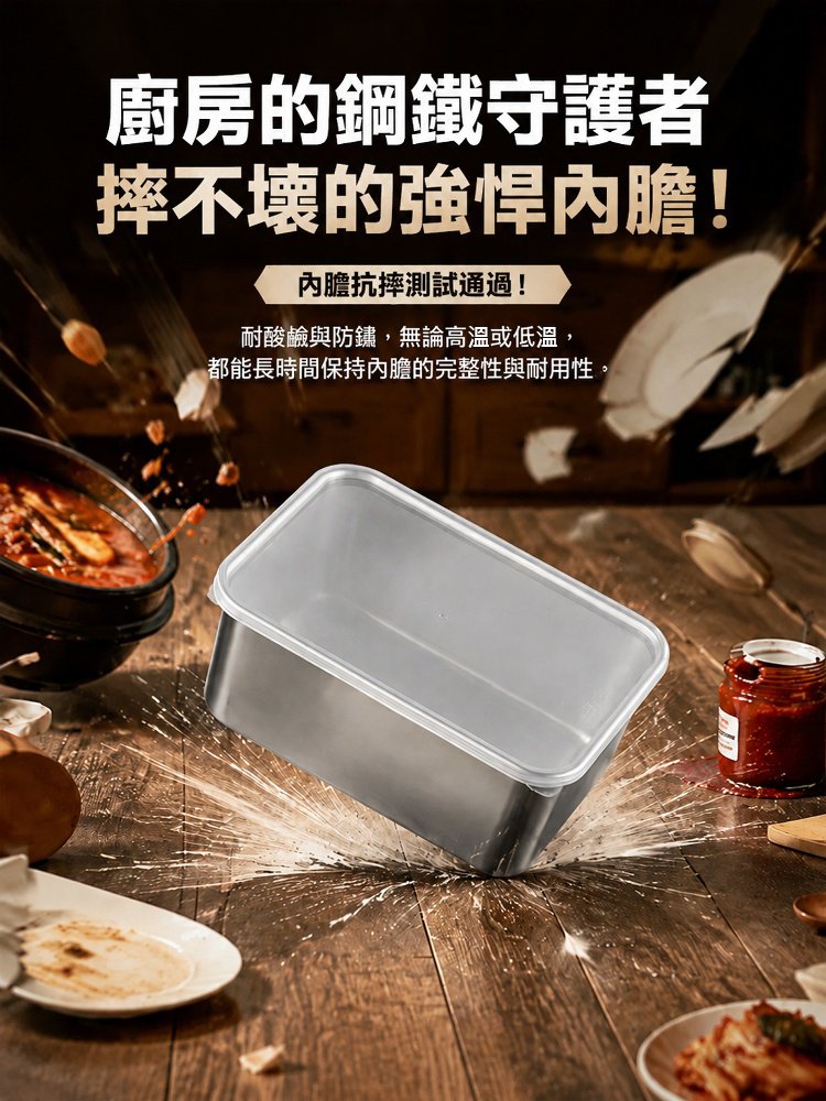 抗菌不鏽鋼保鮮盒