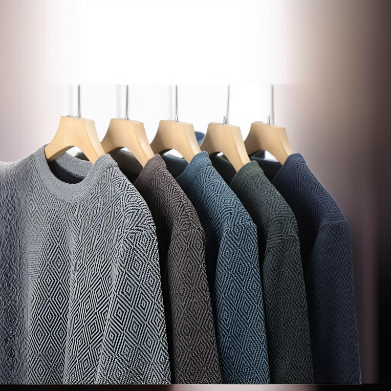 남자 추동 자카드 스웨터 남 기모 니트 레깅스 남자 니트 자카드 니트 레깅스