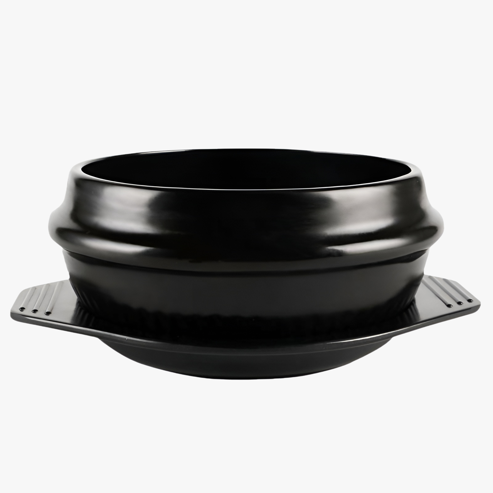 業務用/家庭用14.5/16/17.5CM韓国石鍋ビビンバ専用鍋/キャセロール、耐高温韓国石鍋（トレイ付き/なし）、1人または2〜3人向け。