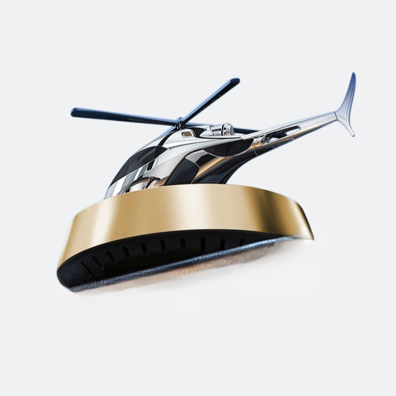 معطر جو للسيارة يعمل بالطاقة الشمسية على شكل طائرة هليكوبتر معطر جو للسيارة