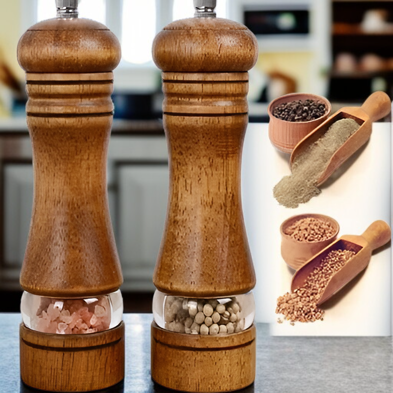 아크릴 양념 그라인더 6인치 세라믹 심 산초·고추 분쇄기 스탠드 포함