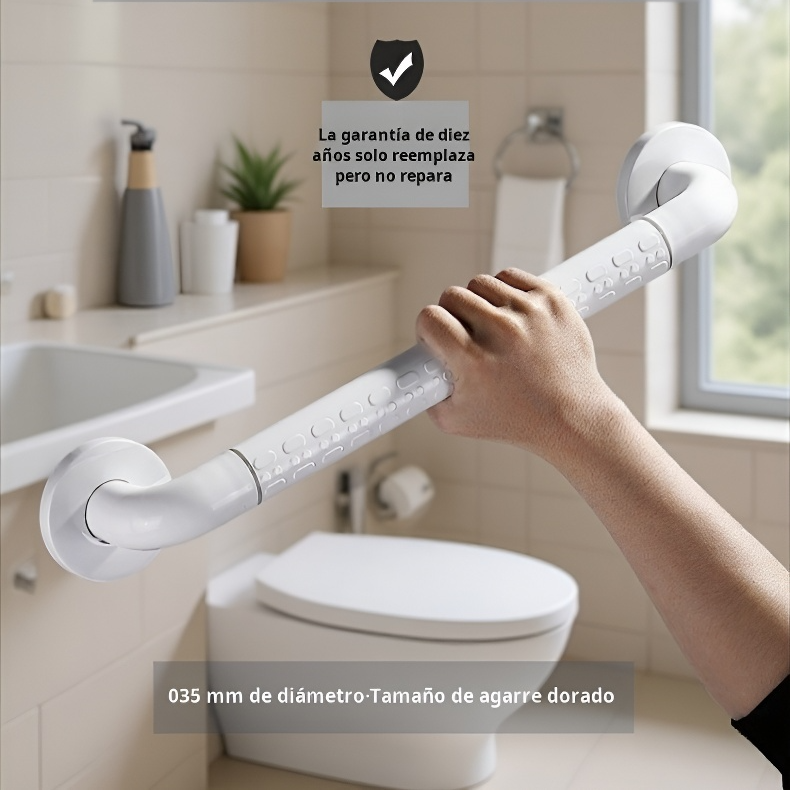 Barra de seguridad anticaídas para ancianos, agarradera para baño y aseo